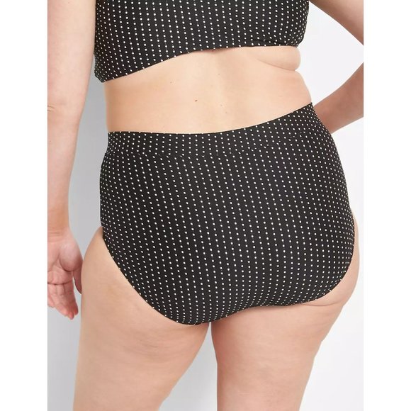 Lane Bryant Cacique Dot Texture Swim Brief 24 - Picture 2 of 3